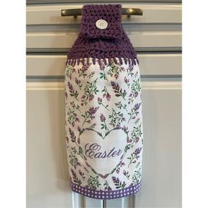 Crochet Top Kitchen Towel- Easter